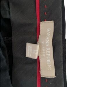 Banana Republic Black Skirt with Red Accent